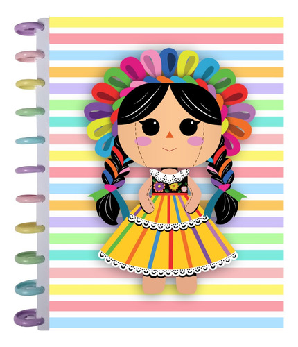 Cuaderno De Discos Profesional Muñequita Lele 2 Separadores