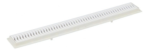 Grill Tigre con desagüe lineal plano de 70 cm, color blanco