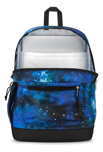 Mochila escolar JanSport JS07ZNZAO3 color azul diseño galaxia 26L