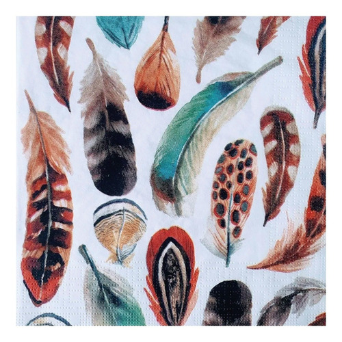 Imagen 3 de 5 de Servilletas Decoupage Pajaros Acuarelados Laura Craft