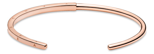 Bracelete Pandora Rigido Signature Id Pandora Comprimento 17 Cm