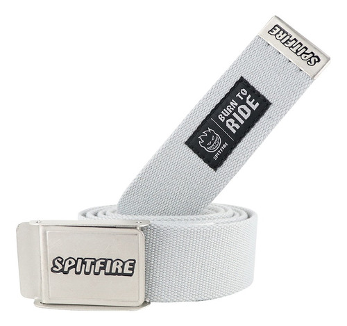 Cinturon Tejido Hombre Spitfire Letter Gris Talla OSFA