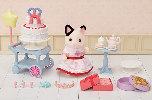 Calico Critters Tuxedo Cat Birthday Fiesta Party Sylvanian