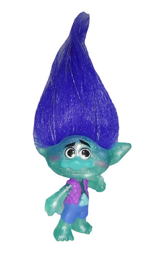 Figura Llavero Trolls Branch Escarchado 14cm