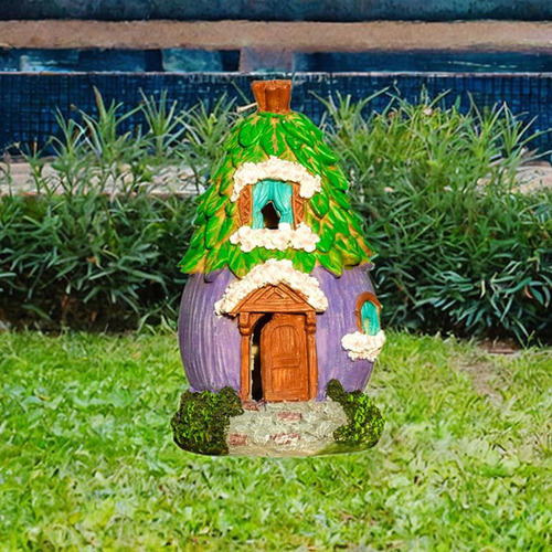 Ww Estatua De Casa En El , Figura De Jardín, Regalo Ideal