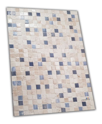 Ceramica Pared 32x47 Simil Venecitas Ibiza Azul 1° Calidad