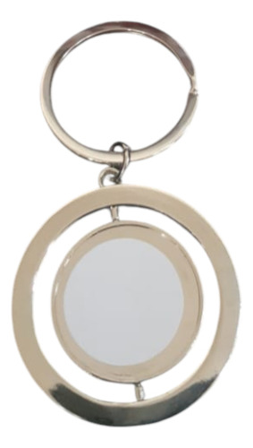 Pack 5 Llavero Circular Giratorio Doble Vista Para Sublimar