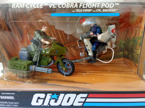Gijoe Ram Cycle Vs Cobra Flight Pod - Tele-viper Y Breaker (Usado)