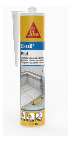 Sika Sellador Silicón Albercas Sikasil Pool Transparante 300