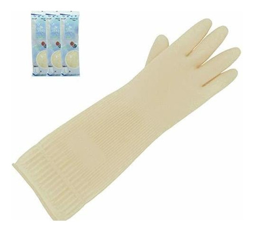 Guantes De Goma De Látex Natural Reutilizables, Duraderos, 