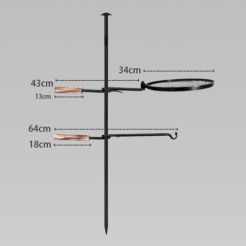 Campfire Grill Camping Hanging Pot Rack Bbq Para Patio