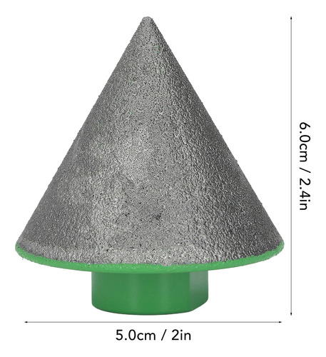 Broca De Fresado M14, Biselado, Color Verde, Base Simple De