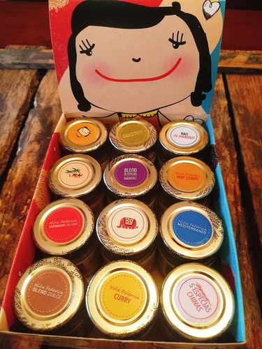 Especias Gourmet Niña Federica Caja Sin Sal X 12 Blends