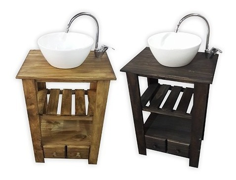 Combo Set Completo Bacha Griferia Vanitory 55cm Baño Oferta