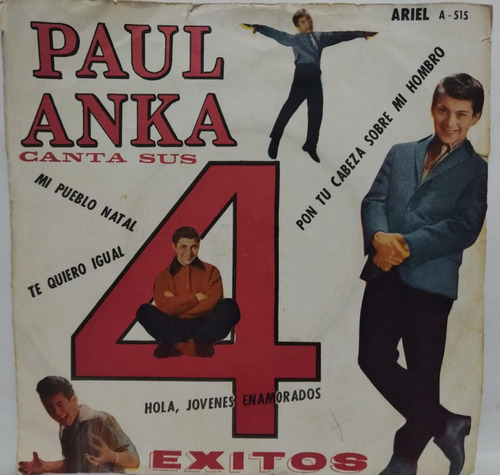 Paul Anka Canta Sus 4 Exitos Lp 7 La Cueva Musical