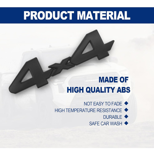Insignia Universal De 4 X 4 Con Logotipo 3d, Repuesto De Adh