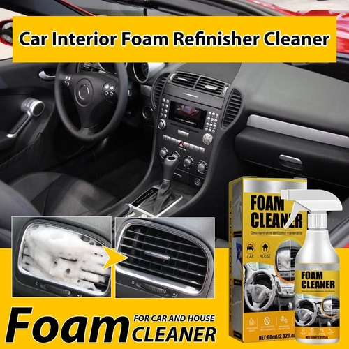 Limpiador De Espuma Para Interiores De Coche, 3 Unidades, 60
