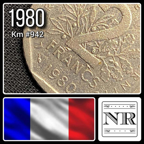 Francia - 2 Francos - Año 1980 - Km #942 - Sembradora