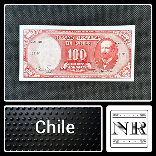 Chile - 100 Escudos - Año 1961 - P #127 - Figueroa Mackenna