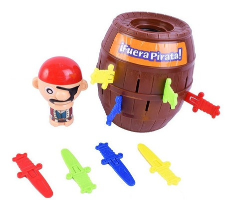 Imagen 3 de 6 de Juego De Mesa Fuera Pirata El Duende Azul 7422 14 Cm