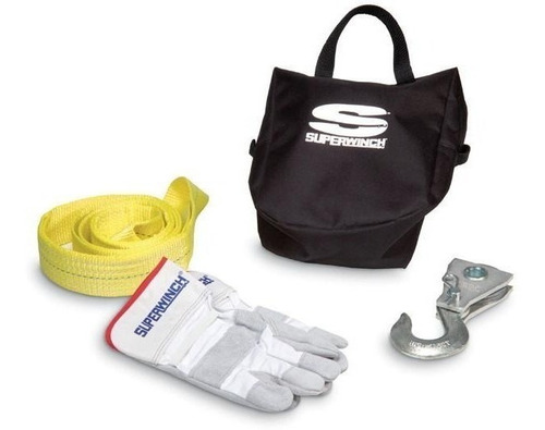 Kit Eslinga + Bloque De Polea + Guantes + Bolsa Superwinch