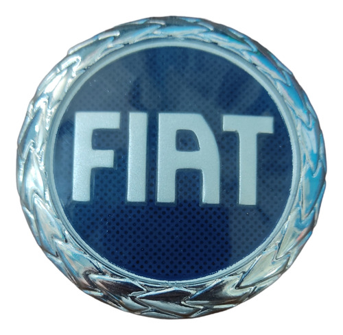 Emblema Logo Insignia Fiat Azul Tipo Original 6,5cm Diámetro