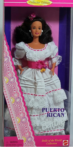 Mattel Barbie Coleccionista Puertorriqueña Vintage Dotw Muñ