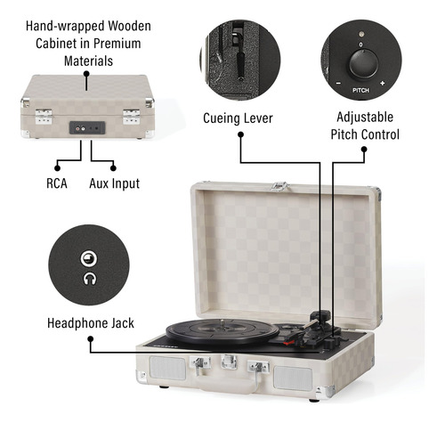 Toca-discos De Vinil Gira-discos Crosley Cr8005f-ac Cruiser