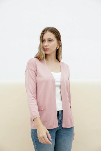Saco Largo Abierto De Lycra Sin Boton - Talle M A Xl