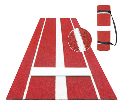 Estera De Lanzamiento De Softball, Colchoneta Rojo 92x305cm