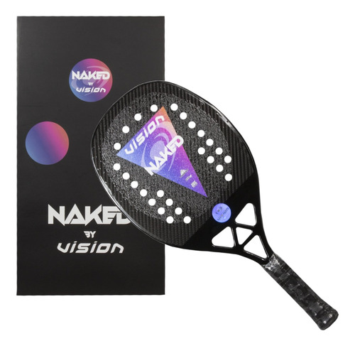 Raquete De Beach Tennis Vision Pro Naked 2023 - Lançamento