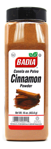 Canela En Polvo Sin Gluten Frasco Grande Badia 453.6 Gramos