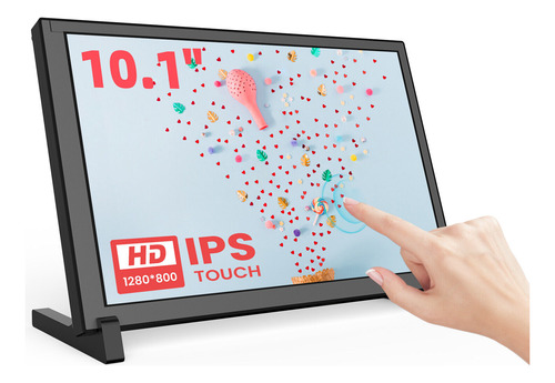 Monitor Táctil 10.1 Hd Ips Display Para Raspberry Pi