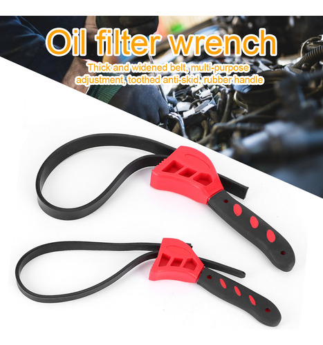 Llave Antideslizante Tipo Correa Para Filtro De Aceite, 2 Un