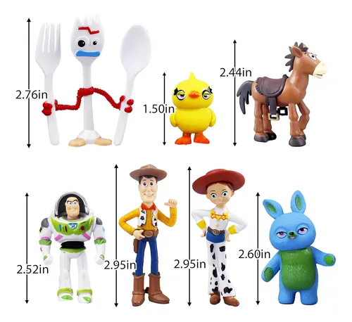 Set De 7 Figuras De Acción De Woody, Buzz Y Rex - Alta