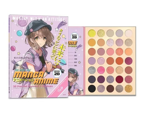 Paleta De 35 Sombras Manga Anime Book 2 Rude Cosmetics