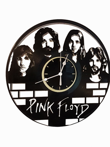 Reloj Decorativo De Pared En Acetato De Vinilo  Pink Floyd 