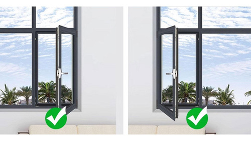 Bisagra Para Ventana Abatible, Base Fija En Ángulo Estilo D