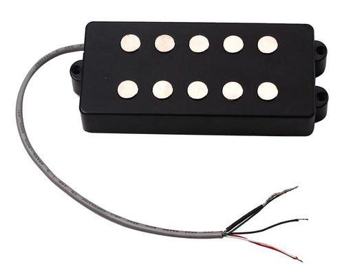 5 Cuerdas Double Coil Pickup Guitar Pickup Bridge Negro
