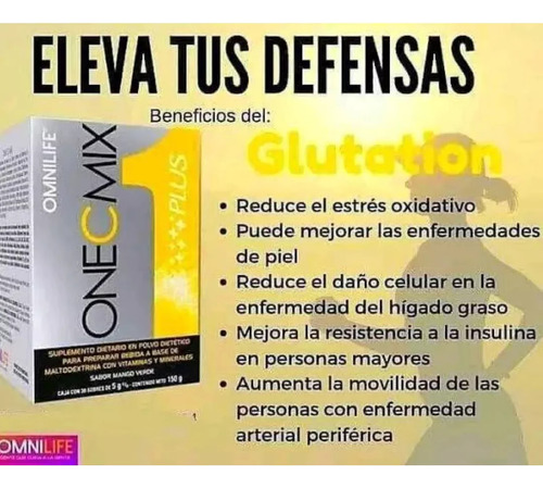 One C Mix Omnilife - Vitamina C/colágeno/defensas Mango