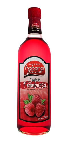 Jarabe Sabor Frambuesa Habana Gourmet 750 Ml