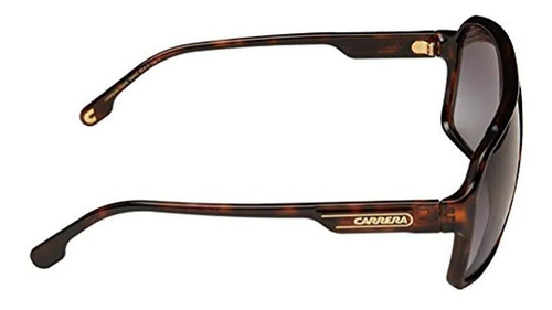 Imagen 2 de 7 de Anteojos de sol Carrera 1030/S con marco de acetato color habana oscuro, lente gris de plástico degradada, varilla habana oscuro de acetato