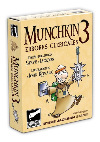 Munchkin 3 - Errores Clericales - Bureau De Juegos - Jackson