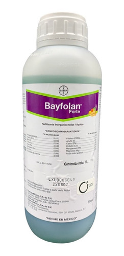 Bayfolan Forte Fertilizante Nutriente Foliar 1lt Bayer