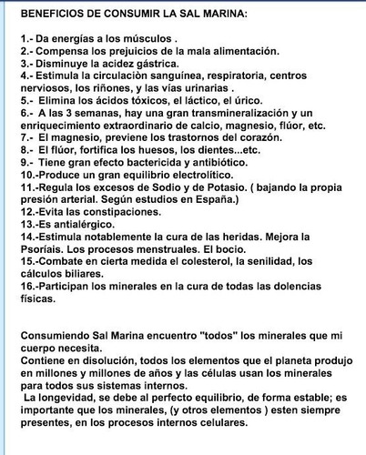 Imagen 4 de 7 de 1 Kilo De Sal De Mar Orgánica 100% Natural