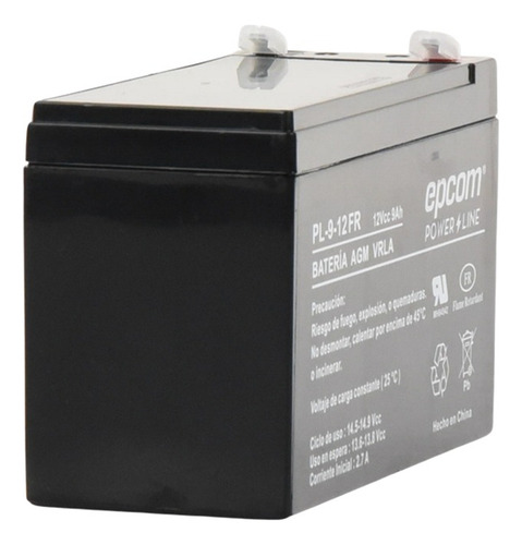 Epcom Batería Agm/vrla 12vcd 9ah Retardante A Flama, Pl912fr