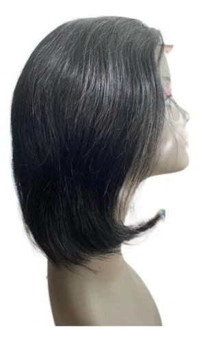 // Perucas De Cabelo Humano Modelo Bobo Curta Lisa 25cm