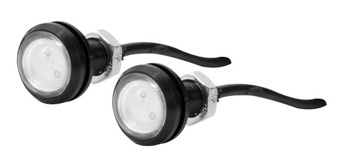 Pack X 2 Unidades Luz Led Lente 16mm Al 2x3w Flash Azul