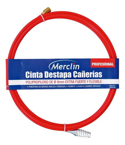 Cinta Destapa Cañerias Merclin  5mts Pintumm