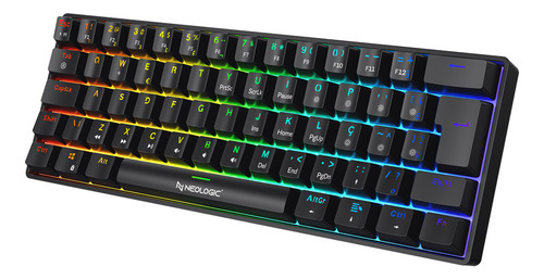 Teclado Mecânico Neologic Pro Dark Precision Rgb Abnt2